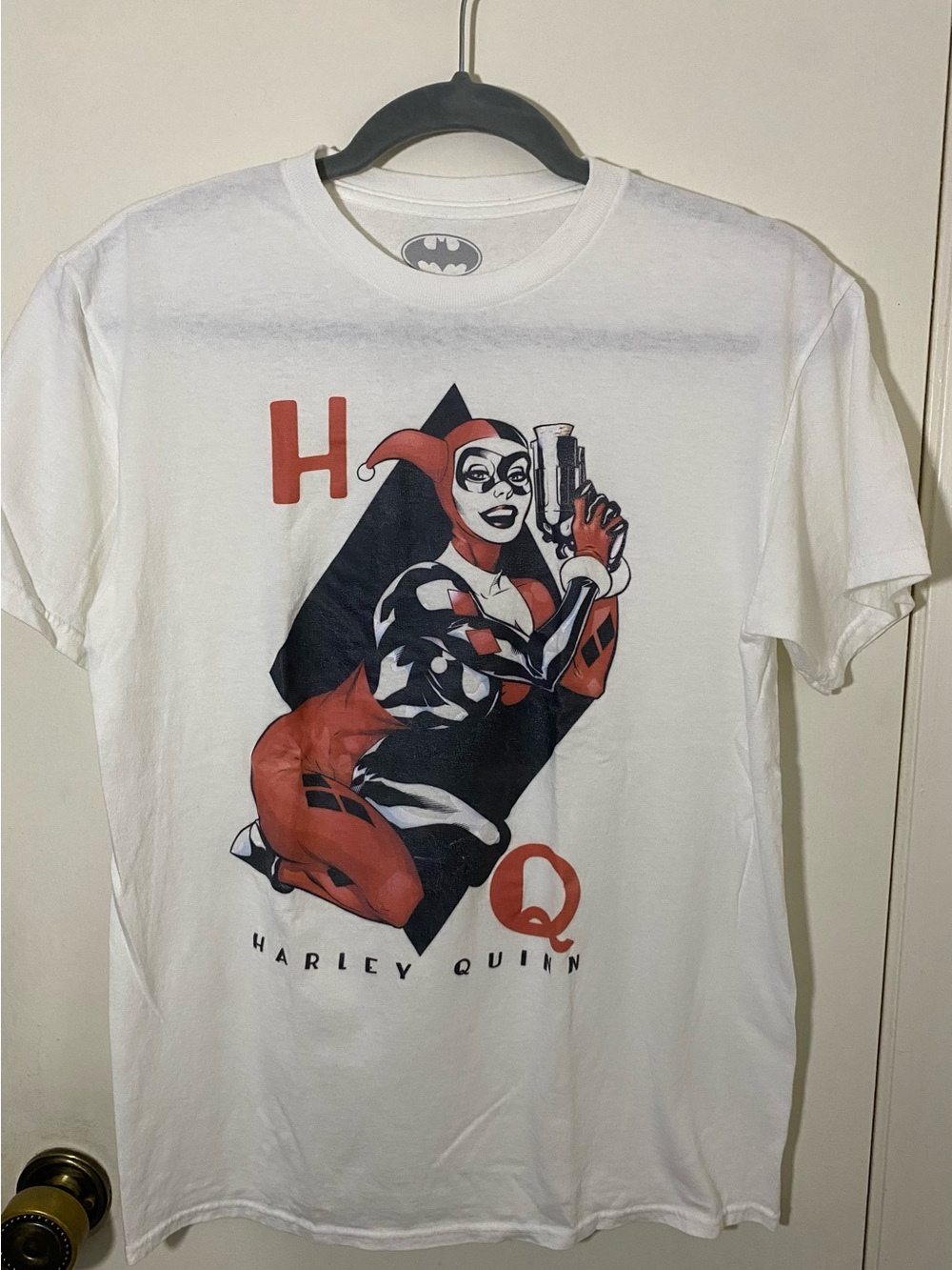Batman Harley Quinn Graphic Tee - White / Red / Black